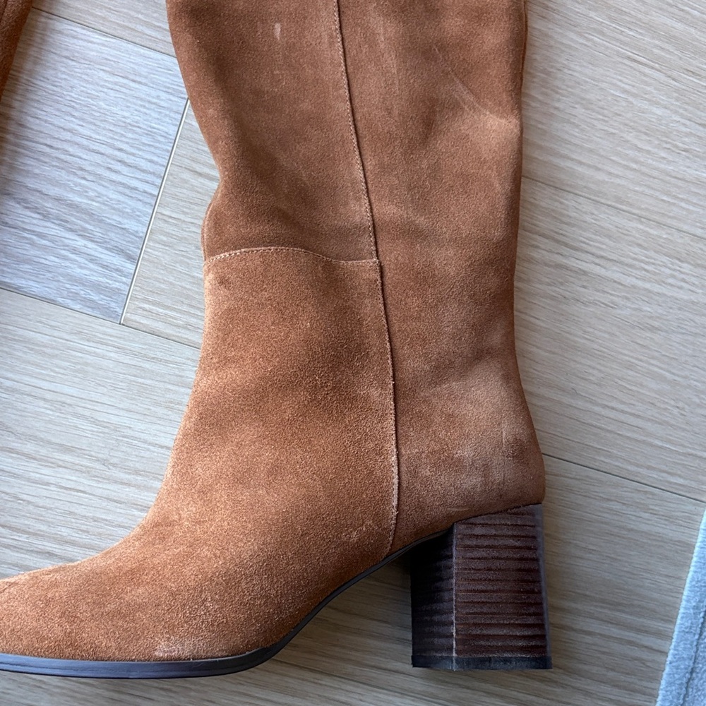 Tall Suede Knee Boots - Picture 4 of 5